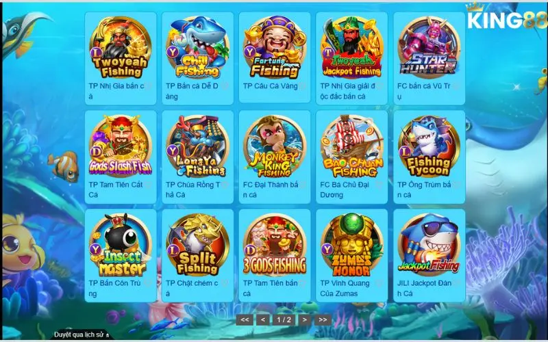 Đầy đủ game bắn cá cho anh em lựa chọn